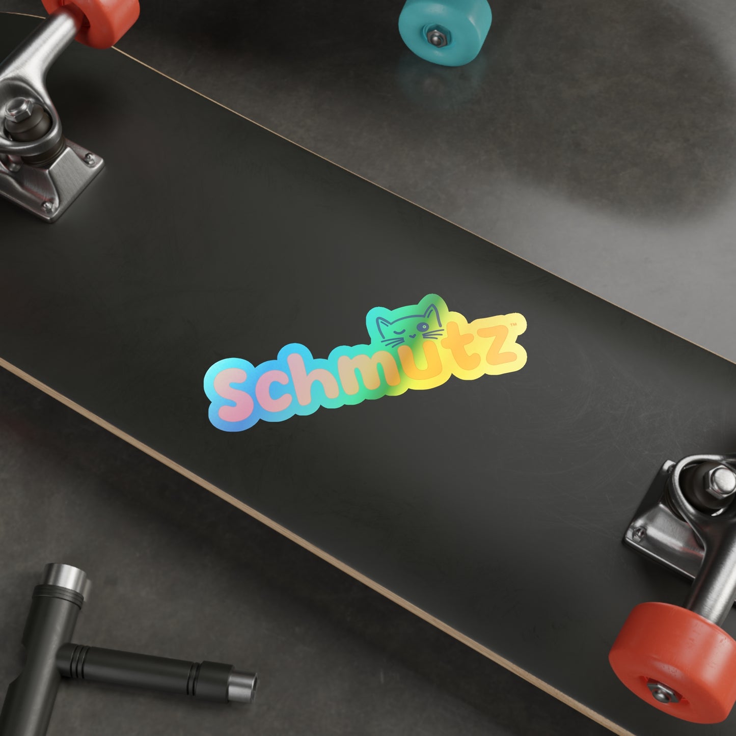 Schmütz Holographic Stickers – Fun Vibrant Die-Cut Vinyl Print