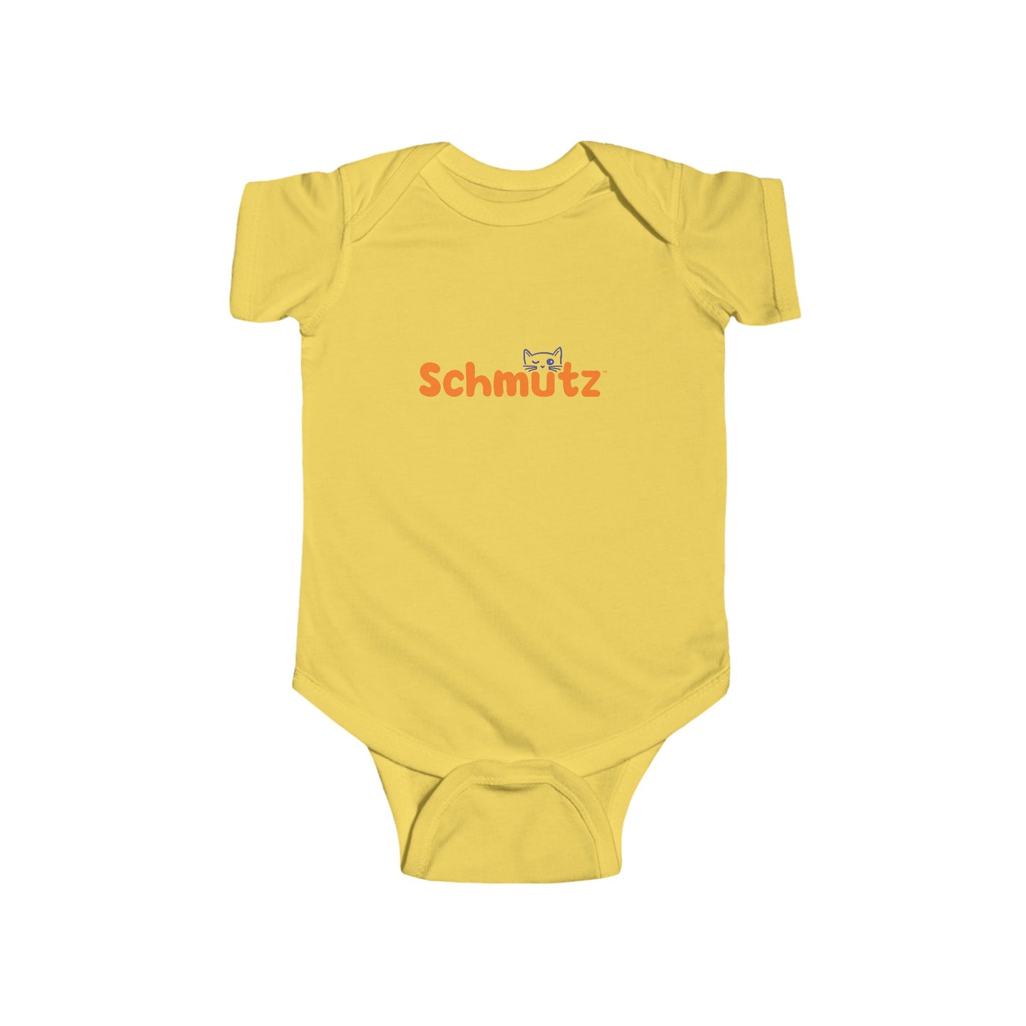 Cute Cat-Themed Infant Bodysuit – ‘Schmütz’ Design for Your Little On