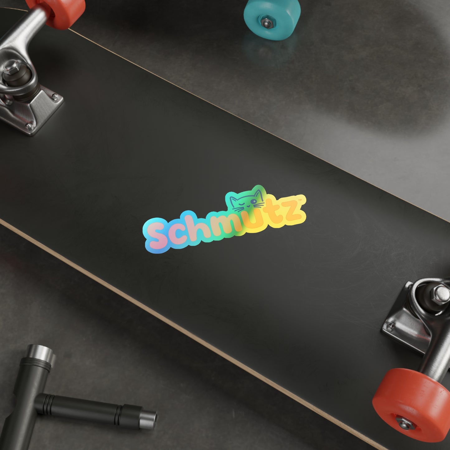 Schmütz Holographic Stickers – Fun Vibrant Die-Cut Vinyl Print
