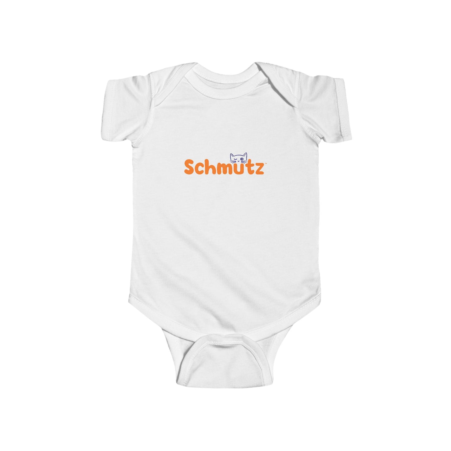 Cute Cat-Themed Infant Bodysuit – ‘Schmütz’ Design for Your Little On