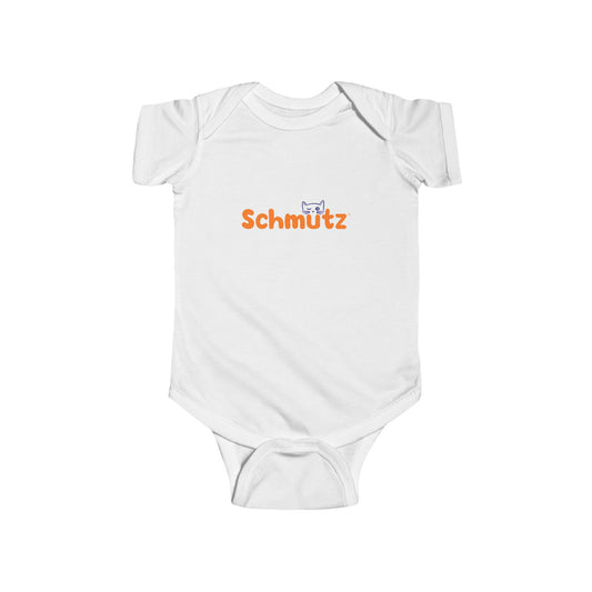 Cute Cat-Themed Infant Bodysuit – ‘Schmütz’ Design for Your Little On