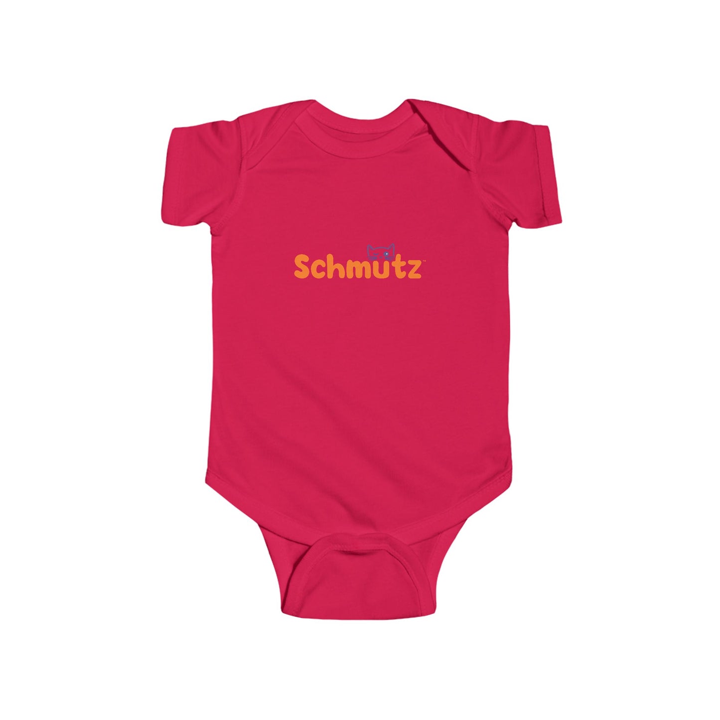 Cute Cat-Themed Infant Bodysuit – ‘Schmütz’ Design for Your Little On