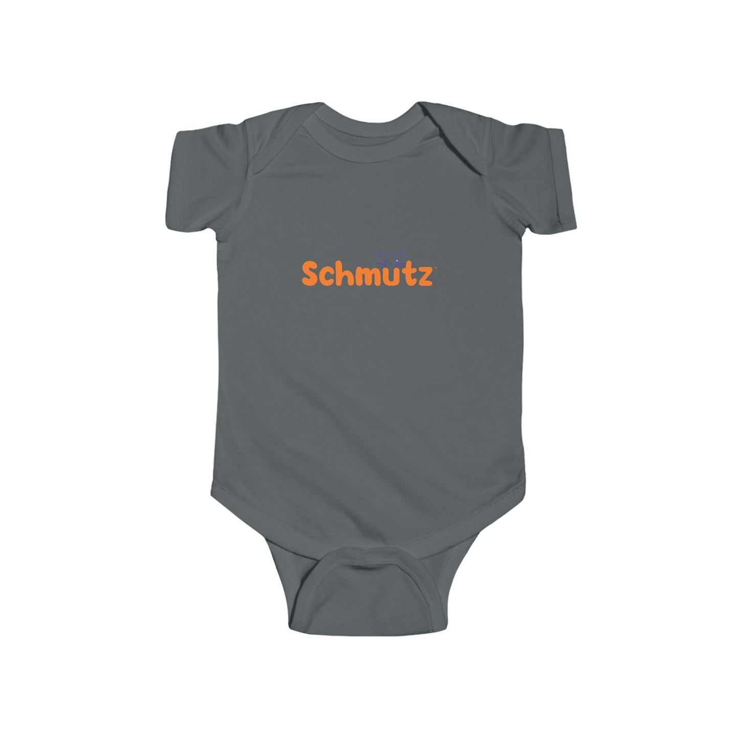 Cute Cat-Themed Infant Bodysuit – ‘Schmütz’ Design for Your Little On