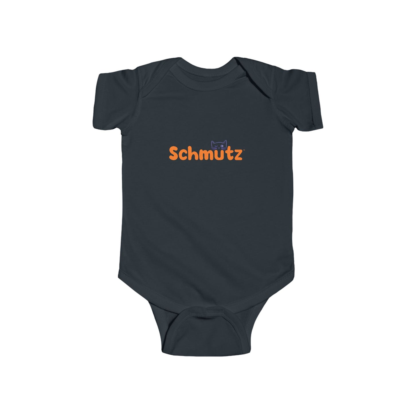 Cute Cat-Themed Infant Bodysuit – ‘Schmütz’ Design for Your Little On