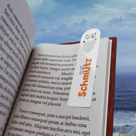 'Schmütz' Whimsical Bookmark – Stainless Steel Page Marker (1.25" x 5") [FREE SHIPPING]*